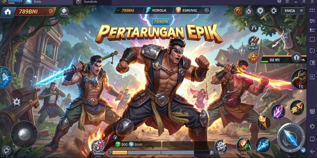 Screenshot gameplay Fighting yang intens di 789BNI.