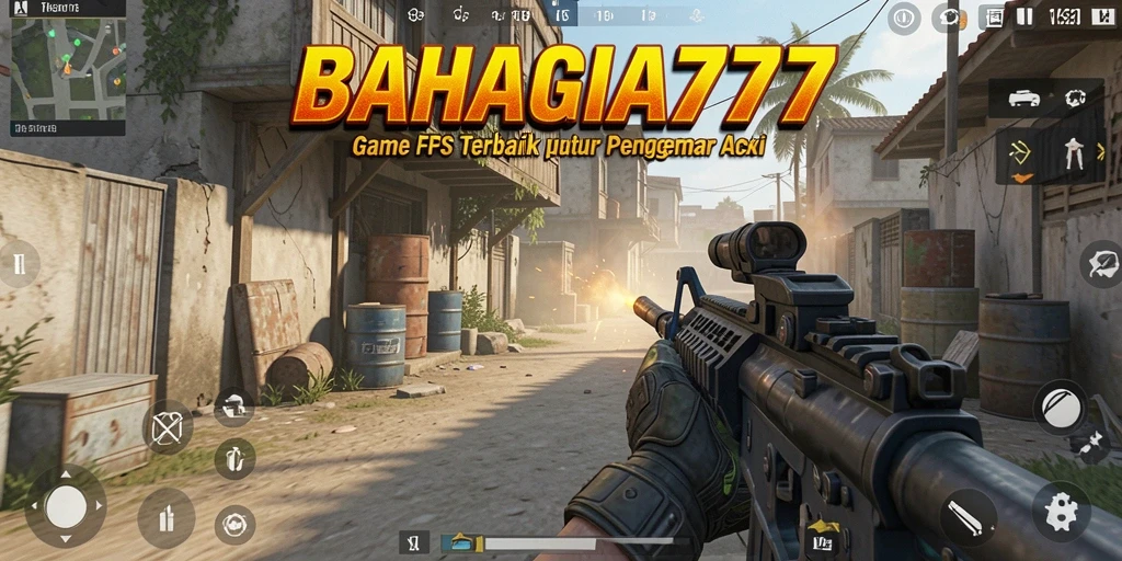 Tampilan gameplay intens dari BAHAGIA777 dengan aksi cepat.