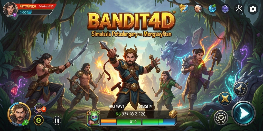 Tampilan gameplay menarik dari BANDIT4D yang penuh aksi.