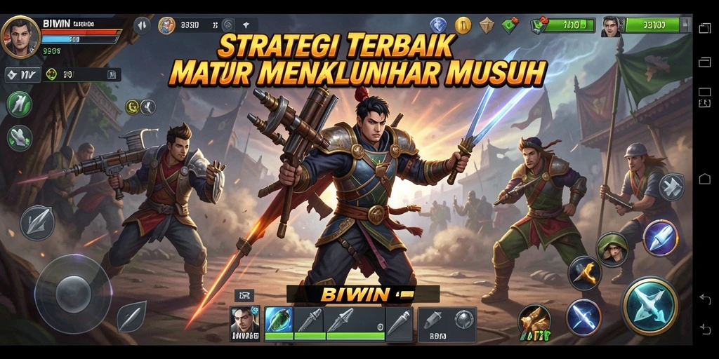 Tampilan aksi seru dalam gameplay BIWIN yang penuh strategi.