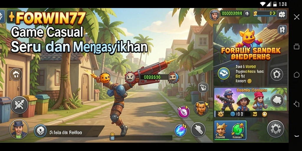 Screenshot gameplay FORWIN77 menampilkan serunya permainan Casual.