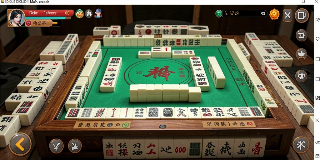 Screenshot IDKLUB yang menampilkan gameplay Mahjong yang mendebarkan dan menantang.