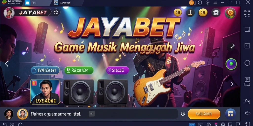 Screenshot <strong>JAYABET</strong> menampilkan gameplay seru dengan berbagai lagu.