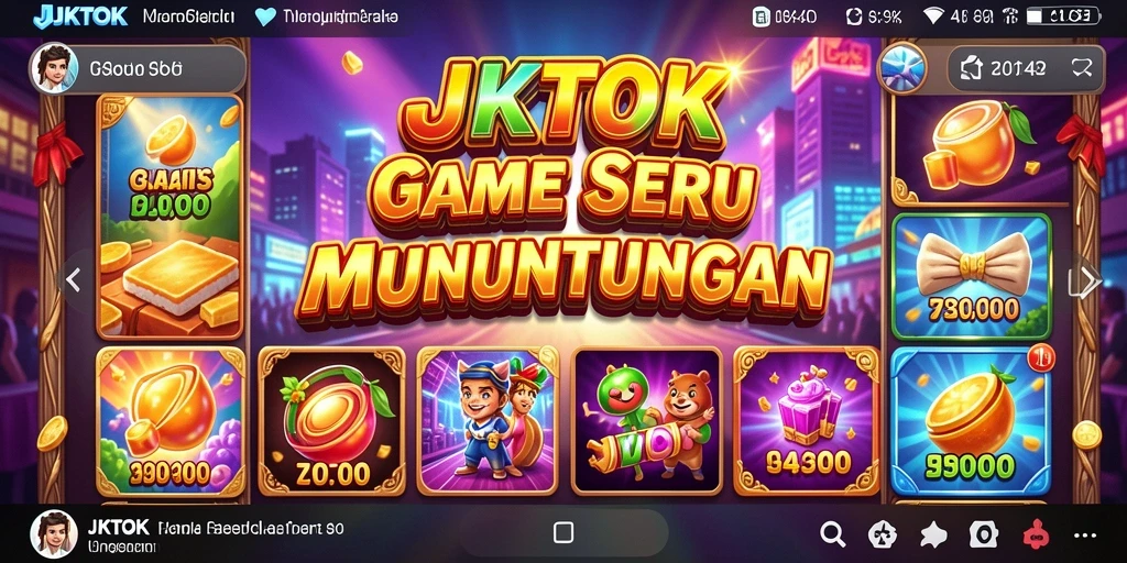 Screenshot JKTOK menampilkan gameplay Slot yang menarik dan interaktif.