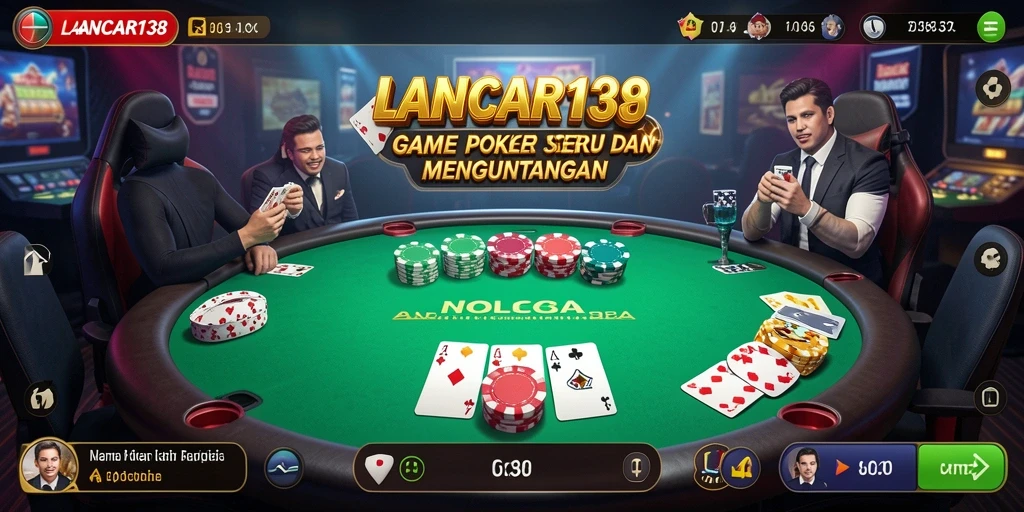 Screenshot gameplay LANCAR138 menampilkan aksi poker yang seru.