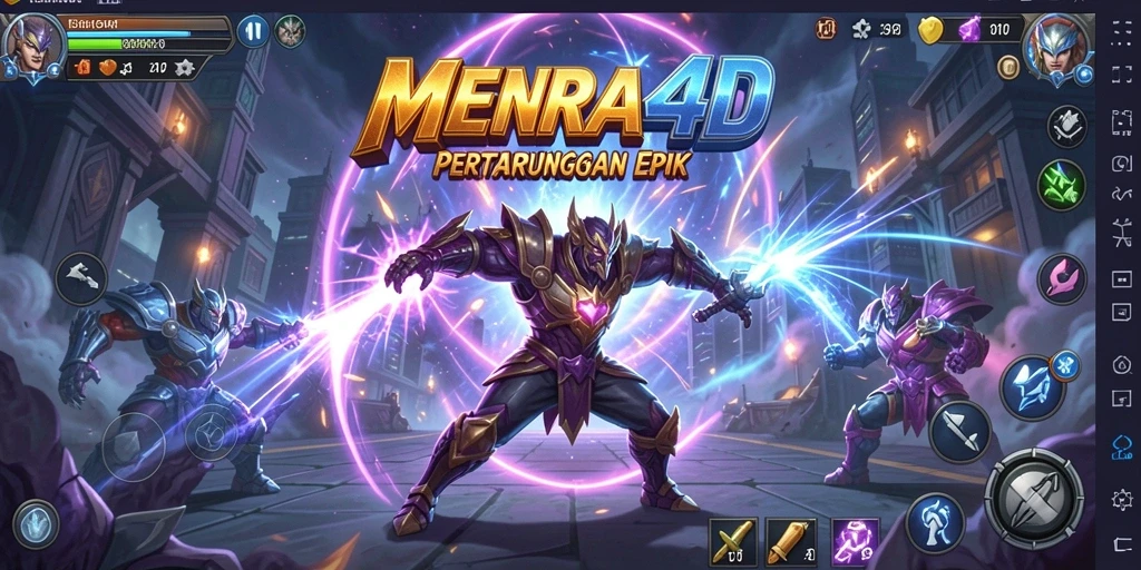 Tampilkan screenshot pertarungan seru dalam MENARA4D.