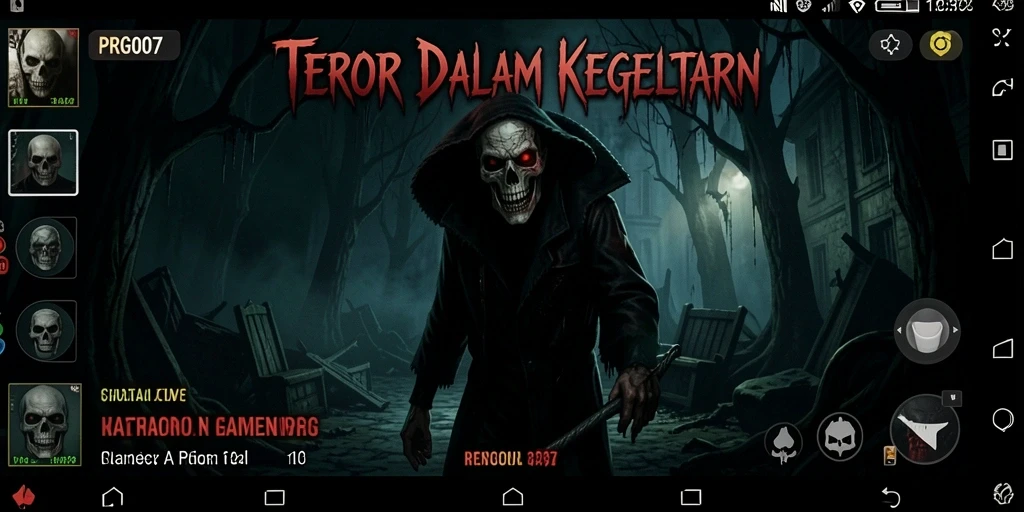 Gameplay PRG007 menampilkan suasana Horror yang intens.