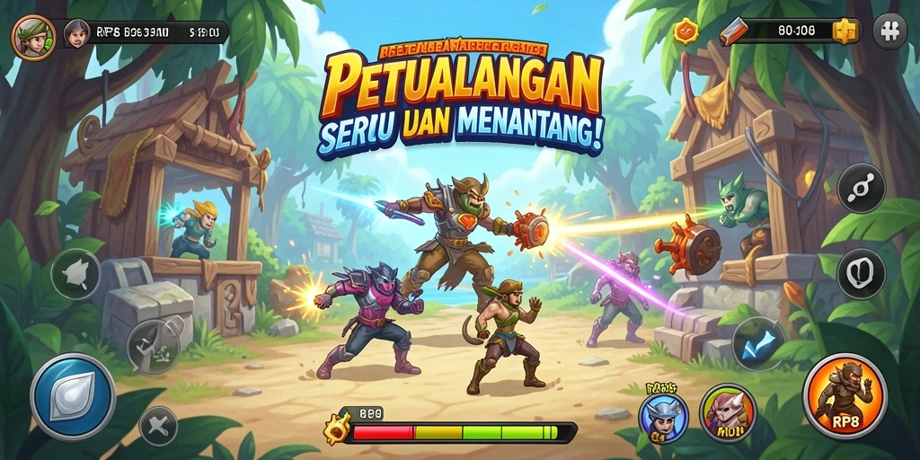 Tangkapan layar gameplay RP8 yang menampilkan aksi seru dan grafis menarik.