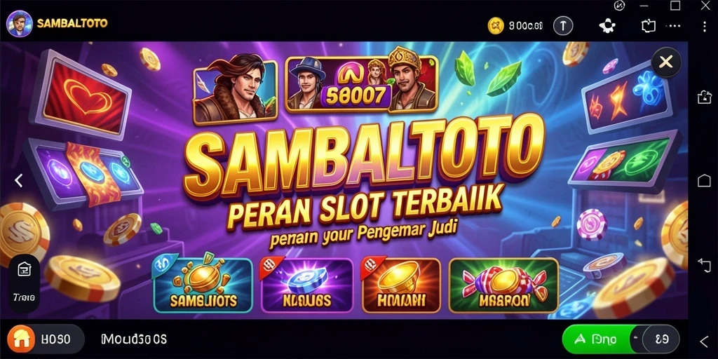 Tampilan gameplay SAMBALTOTO yang memukau dengan tema Slot yang beragam.